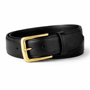 Classic Black Leather Belt